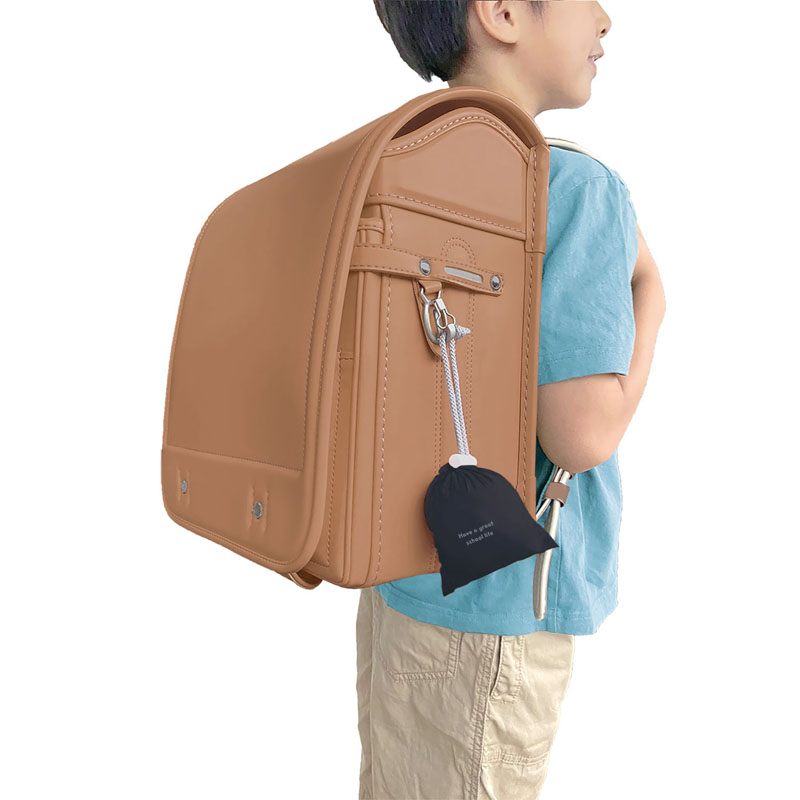 ランドセルカバー ブラック シンプルロゴデザイン