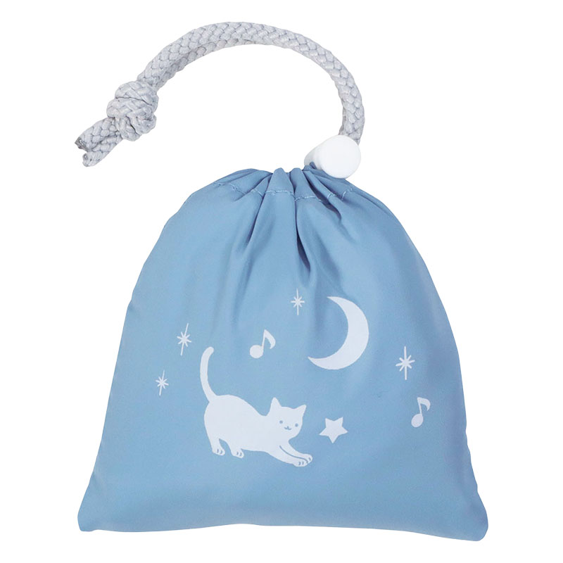 ランドセルカバー ライトブルー ネコとガーランドデザイン