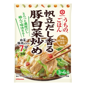 キッコーマン うちのごはん 帆立だし香る豚白菜炒め 72g