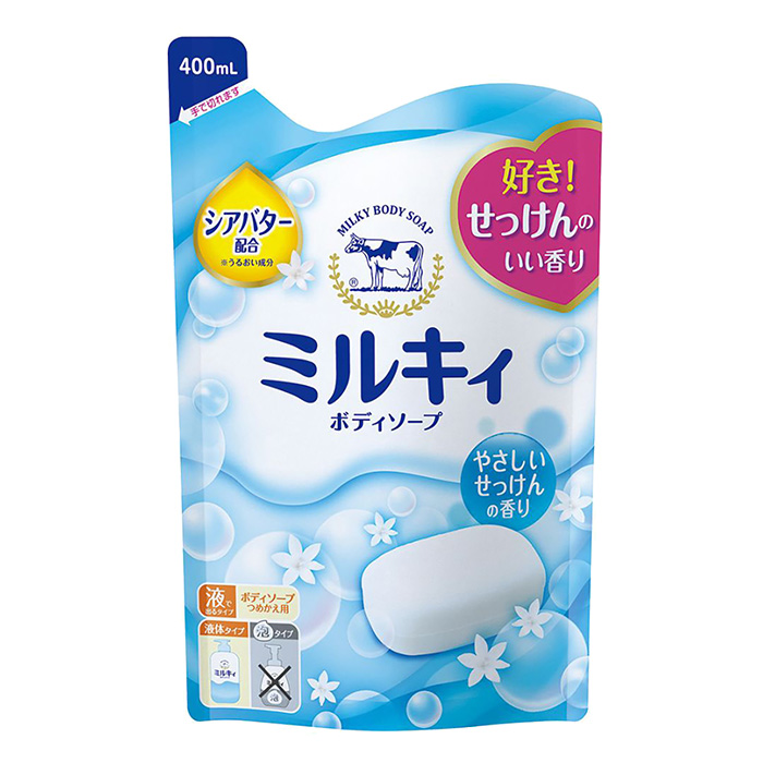 ミルキィボディソープ やさしいせっけんの香り 詰替 400ml ｜ ミスター