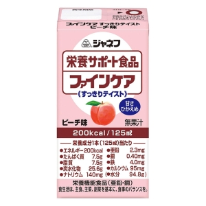 ジャネフ 栄養サポート食品 ファインケア すっきりテイスト ピーチ味 125ml