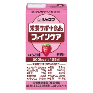 ジャネフ 栄養サポート食品 ファインケア いちご味 125ml