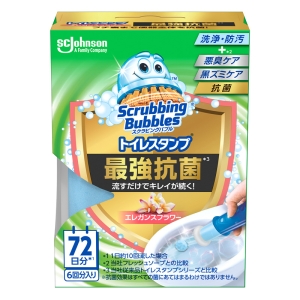 ★スクラビングバブル トイレスタンプ 最強抗菌 本体 エレガンスフラワー 38g