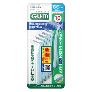 ガム・歯間ブラシ L字型 SS 10本 SS