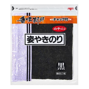 チャック付 姿やきのり 黒 7枚入