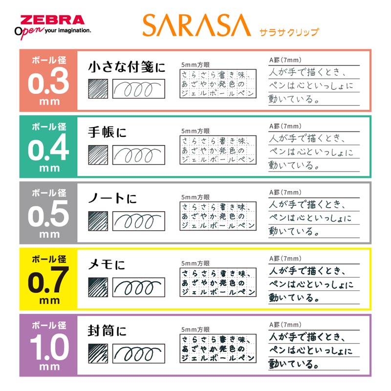サラサクリップ ジェルボールペン 0.5mm コバルトブルー