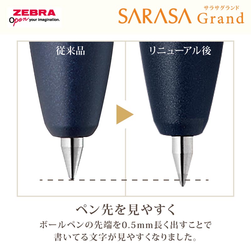 サラサグランド ジェルボールペン 0.5mm レッドブラック
