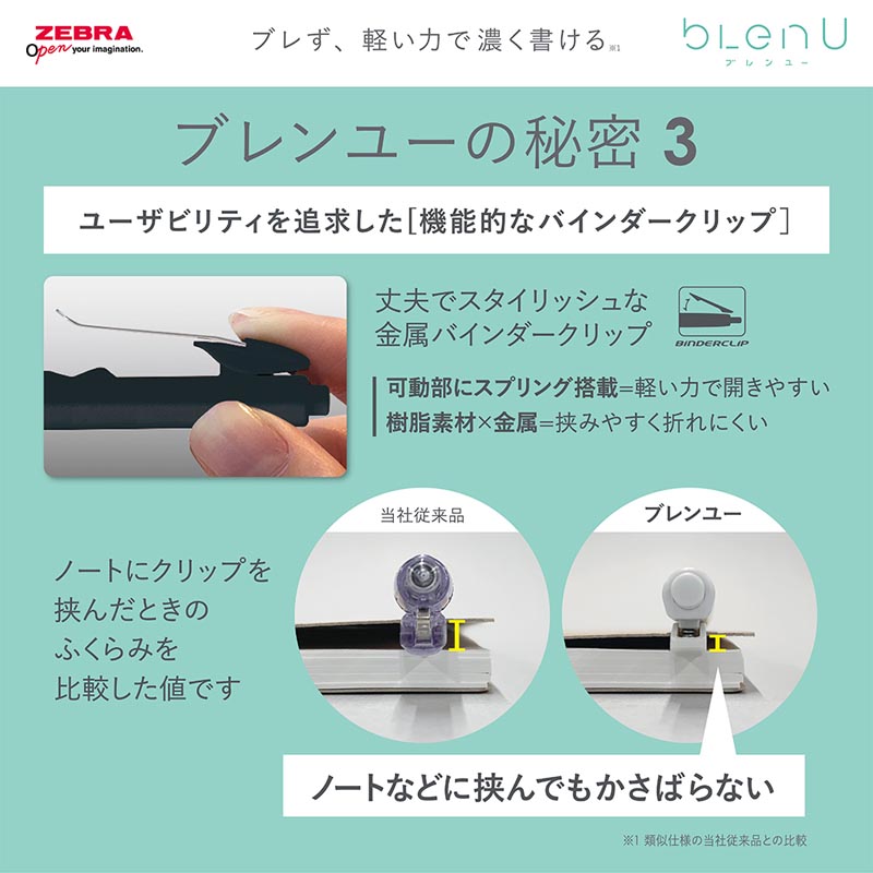 ブレンユー 油性ボールペン 0.5mm 黒