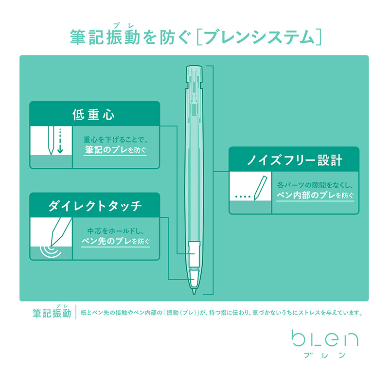 ブレン 0.5 白(インク 赤) 1本入