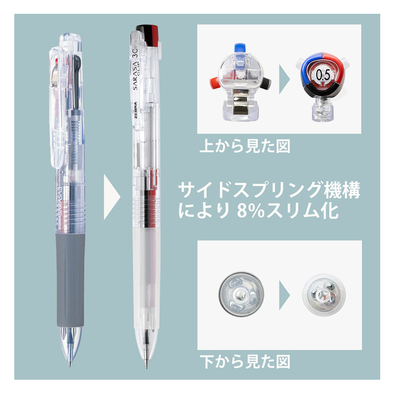 サラサクリップ 3C 0.5 クロ 30