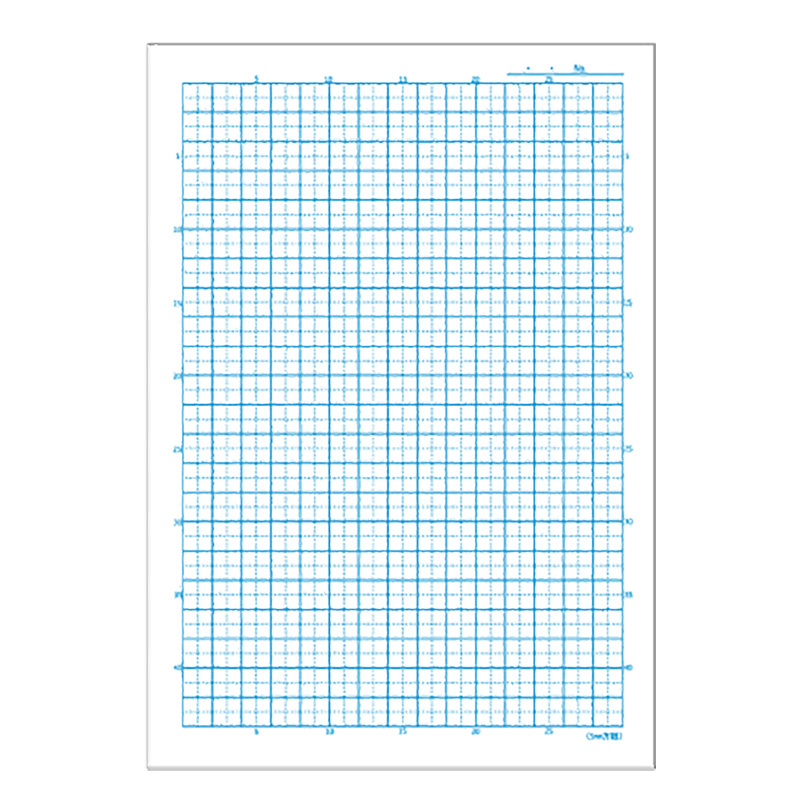 5mm方眼罫(リーダー罫入り) 青 24