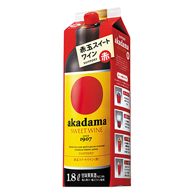 赤玉スイートワイン 赤 1.8L 紙パック