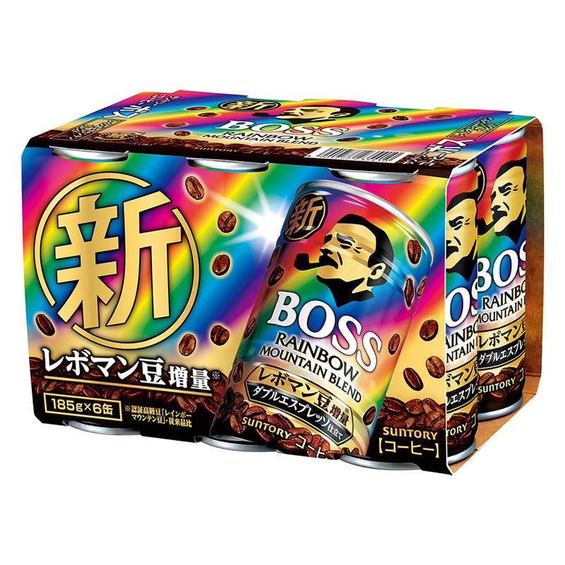 ボス レインボーマウンテンブレンド (185g×6本)