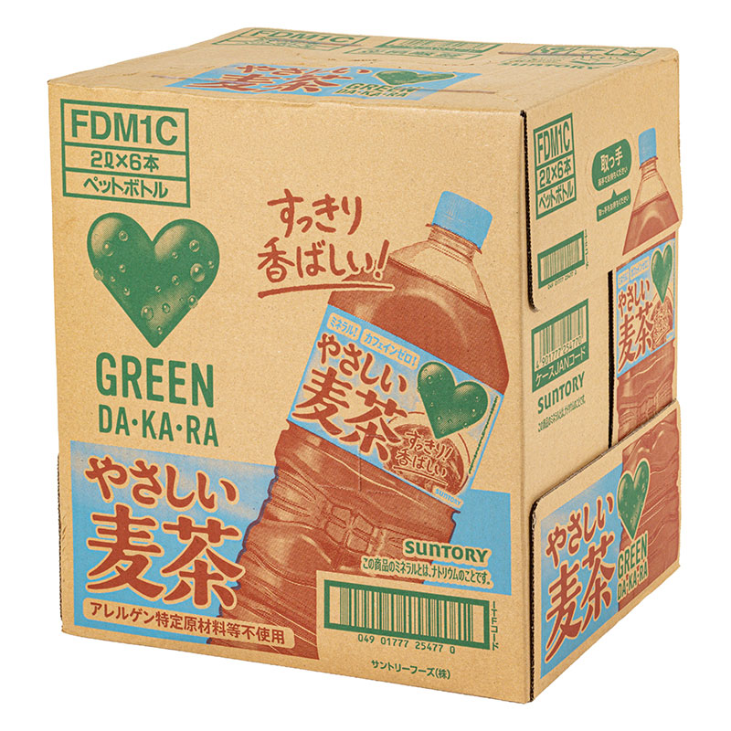 GREEN DA・KA・RA やさしい麦茶 1箱（2L×6本）