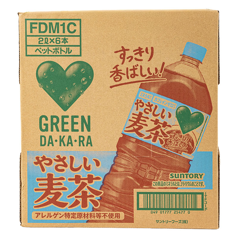 GREEN DA・KA・RA やさしい麦茶 1箱（2L×6本）