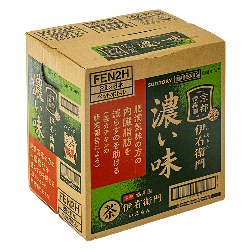伊右衛門 濃い味(機能性表示食品) 1箱（2000ml×6本）