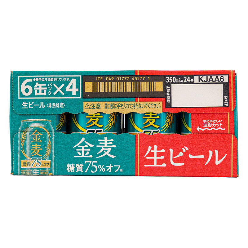 金麦 糖質75%オフ 1箱(350ml×6缶パック×4)