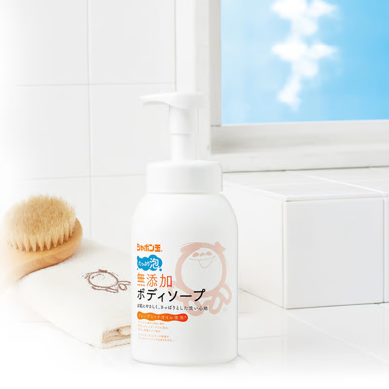シャボン玉 無添加ボディソープ たっぷり泡 本体 570ml