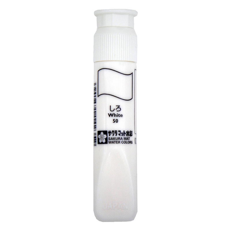 マット水彩ポリ単色 12ml シロ