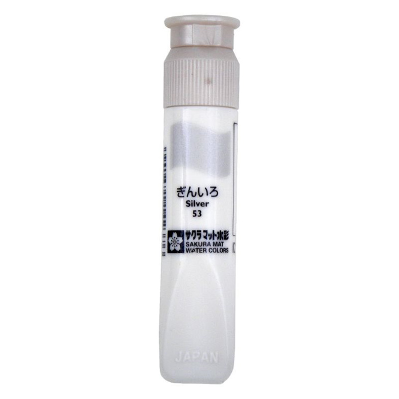 マット水彩ポリ単色 12ml ギン