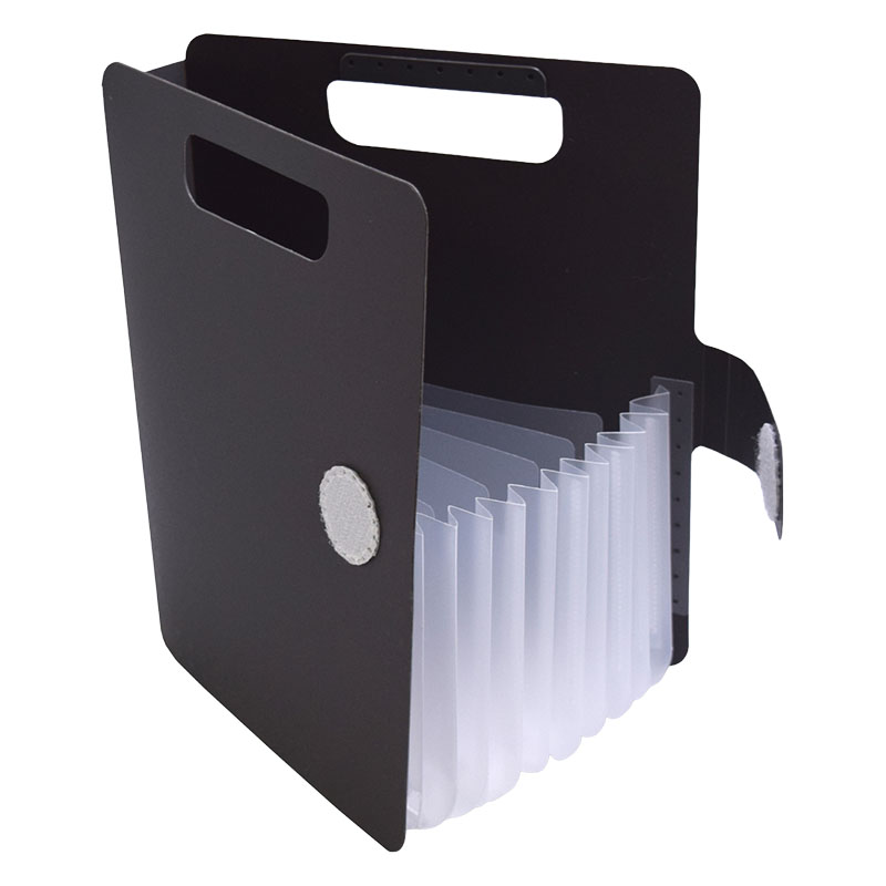 収納用品 こまごまファイル 5仕切り 6ポケット ダークグレー