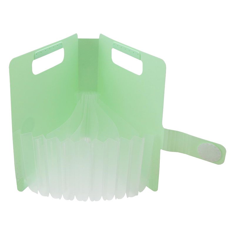 収納用品 こまごまファイル 5仕切り 6ポケット パステルグリーン