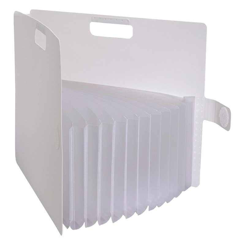 収納用品 こまごまファイル A4サイズ 12仕切り 13ポケット ホワイト