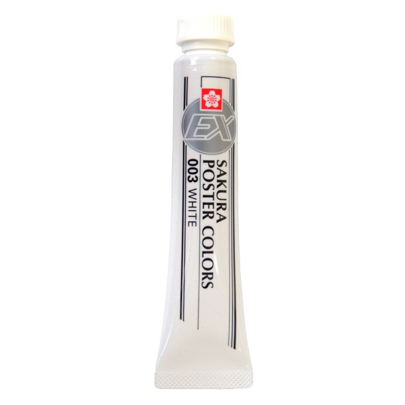 ポスターカラー 単色 12ml ホワイト