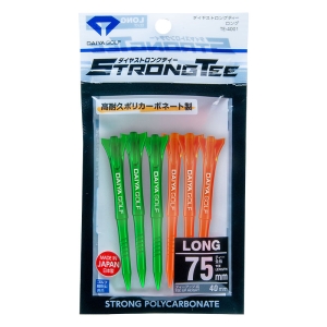 ストロングティーロング 75mm グリーン&オレンジ 6本入り TE-4001B