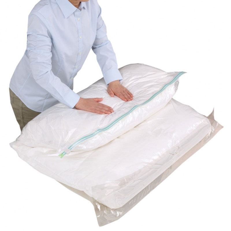 【お取り寄せ商品】防ダニ 押すだけふとん圧縮パック L