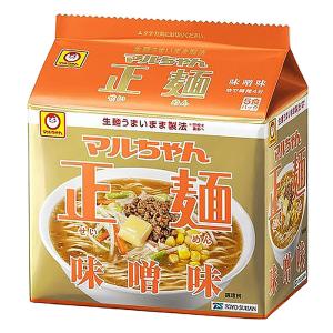 東洋水産 マルちゃん正麺 5食パック 味噌味 108g×5