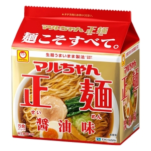 マルちゃん正麺 5食パック 醤油味 105g×5