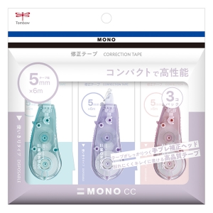 MONO CC 修正テープ 3P 5mm×6m 使い切りタイプ