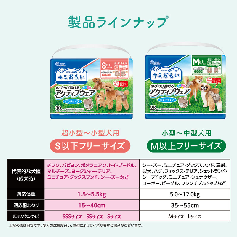 キミおもい アクティブウェア SSS～S 30枚