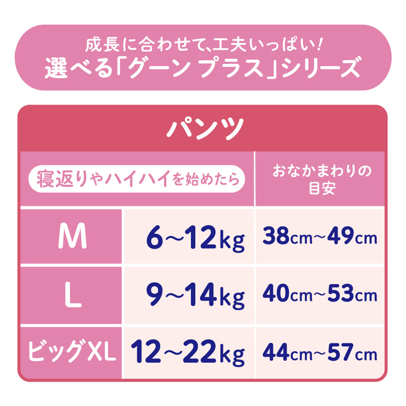 グーンプラス 快適肌設計 Mサイズ 52枚