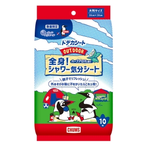 ●ドデカシート OUTDOOR 全身シャワー気分シート 10枚