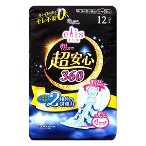 エリス朝まで超安心360 羽根つき 12枚【医薬部外品】