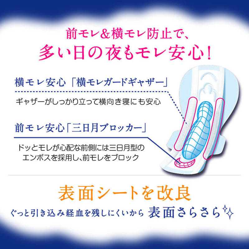 エリス 朝まで超安心400(特に心配な夜用) 羽つき 40cm 16個入
