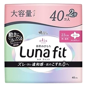エリス 素肌のきもち ルナフィット 多い昼用 羽つき 40枚