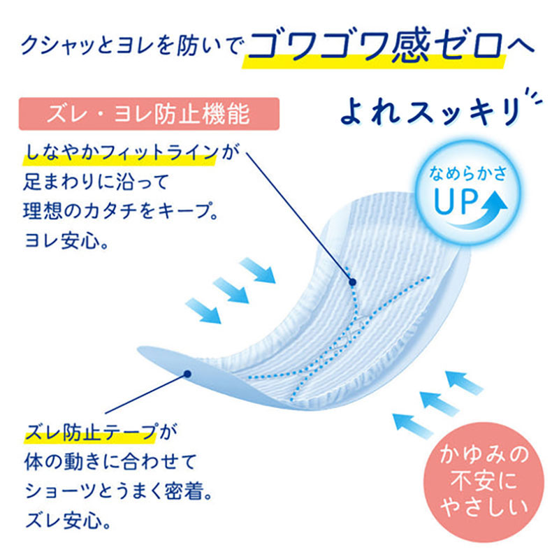 尿モレ・吸水ケア エリエール  ナチュラ 吸水ナプキン 大容量 48枚 30cc