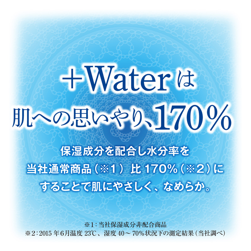 エリエール+Water ポケットティシュー 4個パック