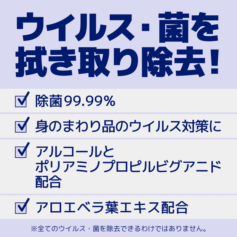 エリエール 除菌できるウェットティシュー ウィルス用かえ 70枚×3P
