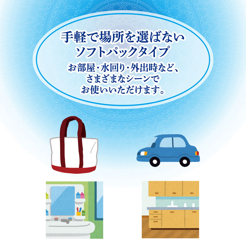 エリエール+Water ソフトパックティシュー 120組×10個パック
