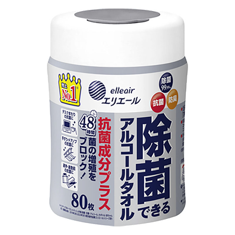 エリエール除菌アルコール　抗菌本体８０枚