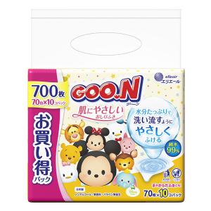 グーン肌にやさしいおしりふき 詰替 70枚Xお買い得10個パック