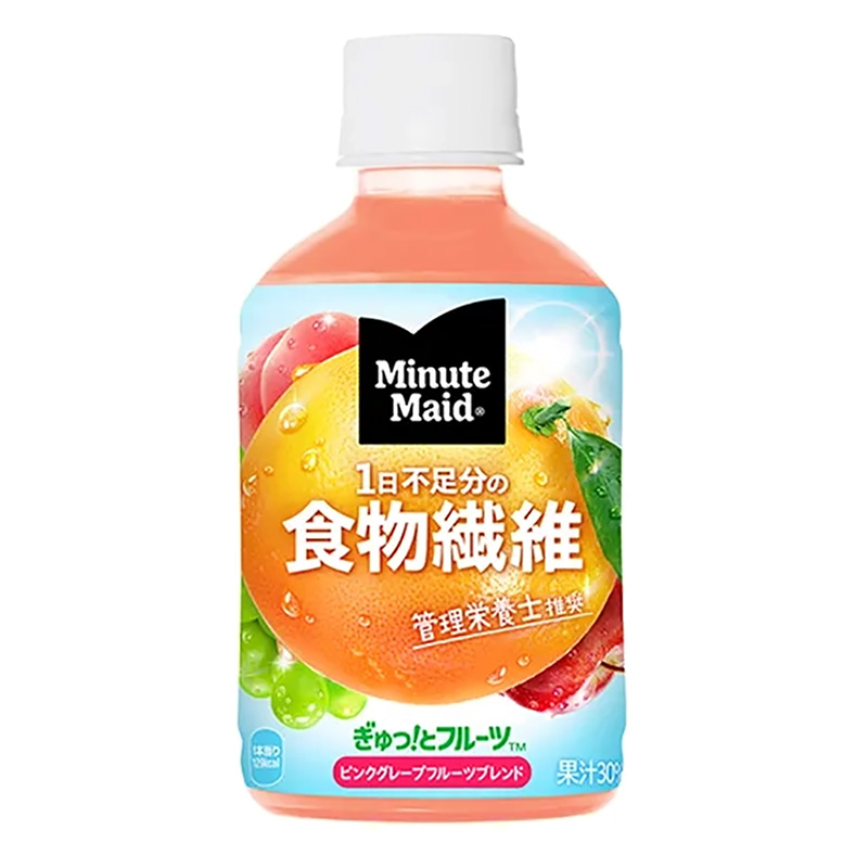 ミニッツメイド ぎゅっフルーツ ピンクグレープフルーツブレンド 280ml 