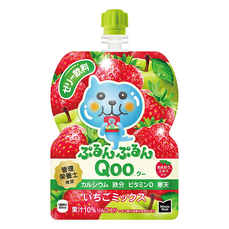 ミニッツメイド ぷるんぷるんQoo いちごミックス 125g