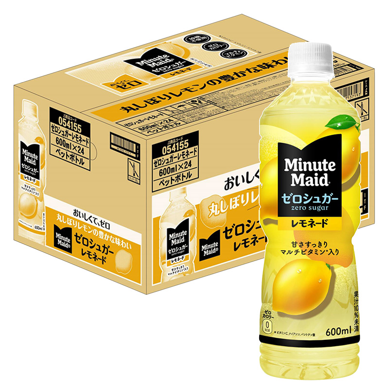 ミニッツメイド ゼロシュガーレモネード 1箱(600ml×24本)