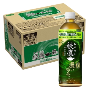 綾鷹濃い緑茶 1箱(650ml×24本)【機能性表示食品】