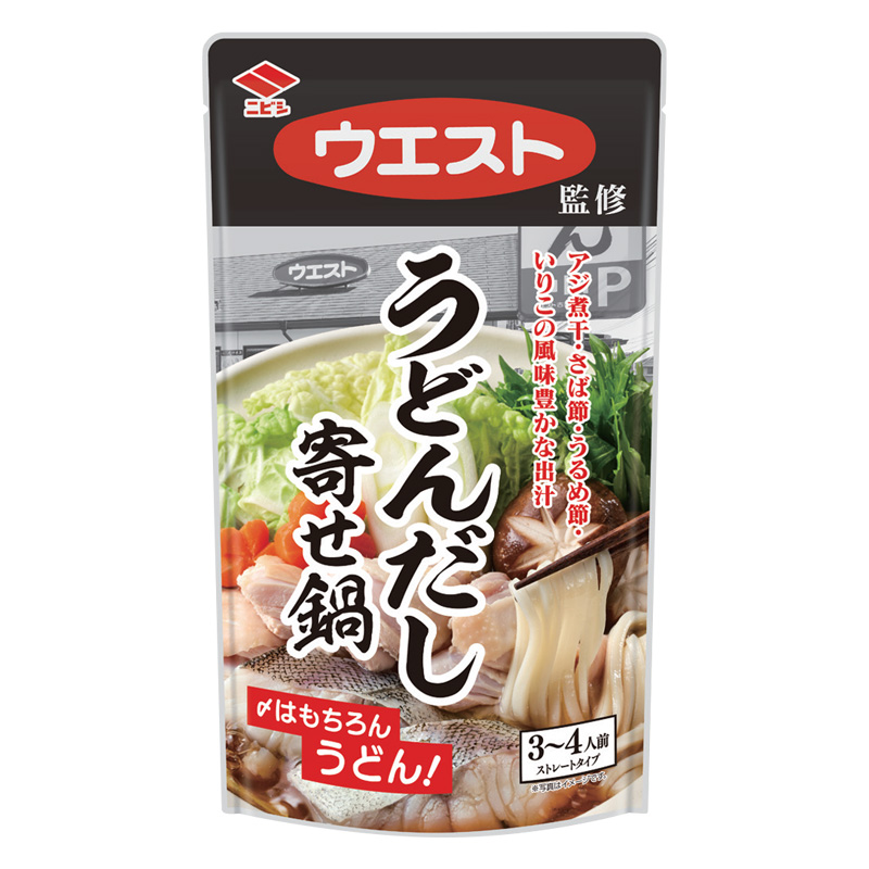 ウエスト監修 うどんだし寄せ鍋 720gパウチ